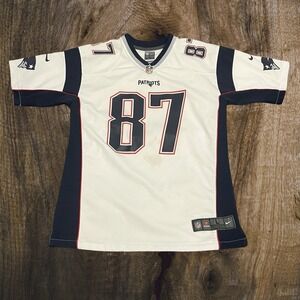 NEW ENGLAND PATRIOTS #87 ROB GRONKOWSKI  NIKE NFL  JERSEY YOUTH L (14-16)